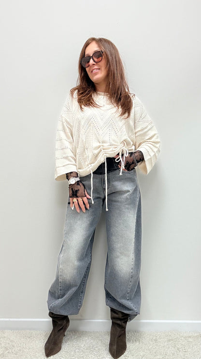 Jeans Lucy barrel grigio Haveone