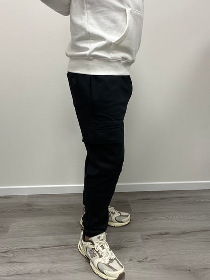 Pantalone in Felpa Nero CargoUomo Gianni Lupo