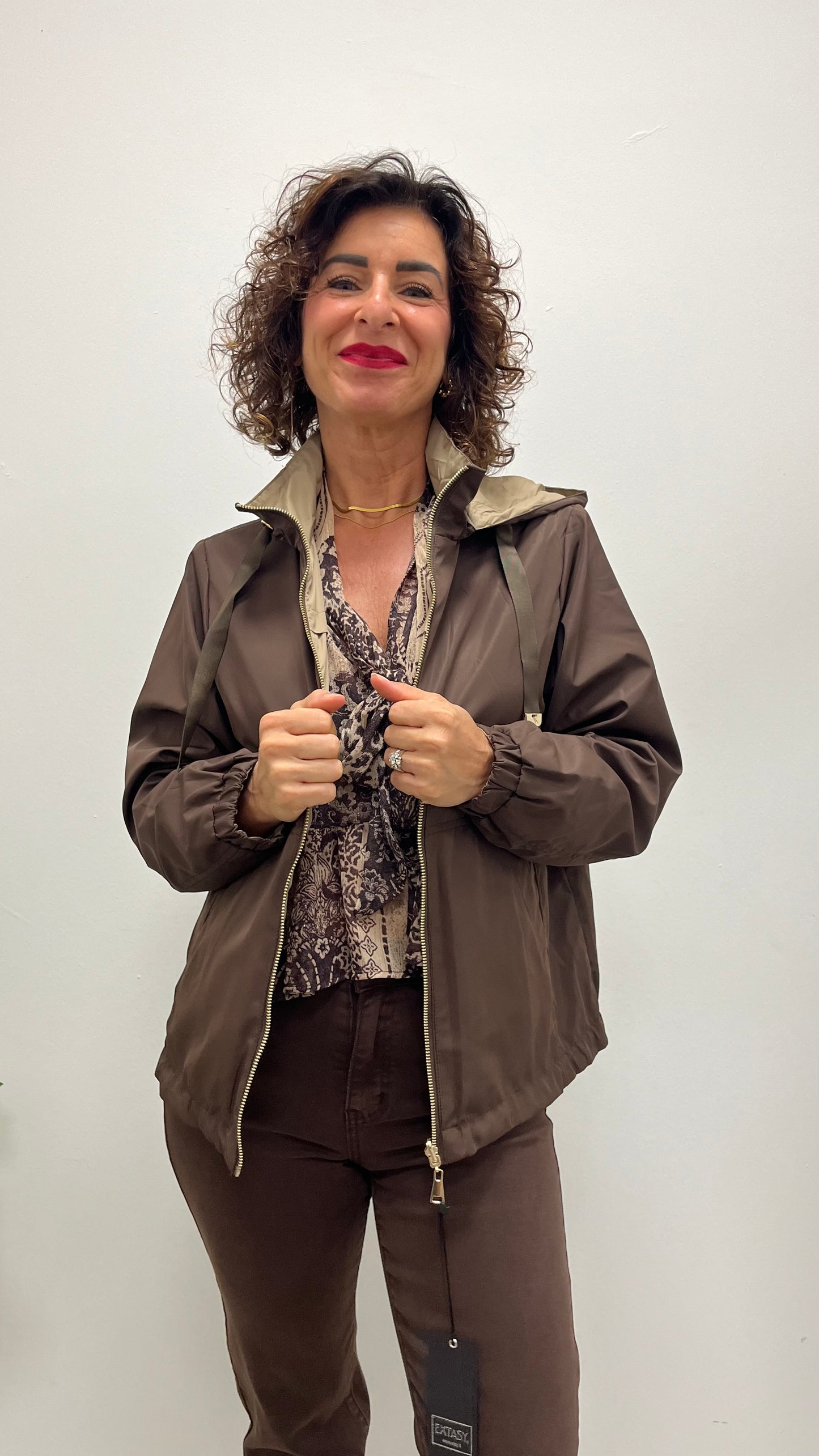 Giubbotto bomber antivento double-face Extasy
