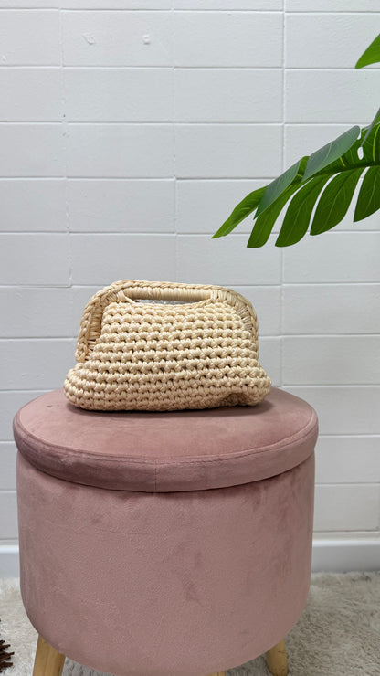 Borsa HAND MADE tricot burro cangiante Memoire