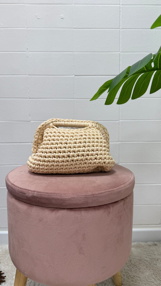 Borsa HAND MADE tricot burro cangiante Memoire