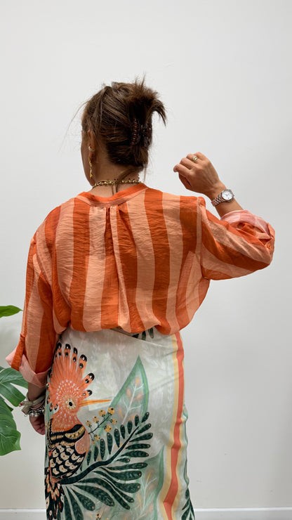 Camicia Riga arancio chiaro scuro HaveOne Art.CSV-Q422