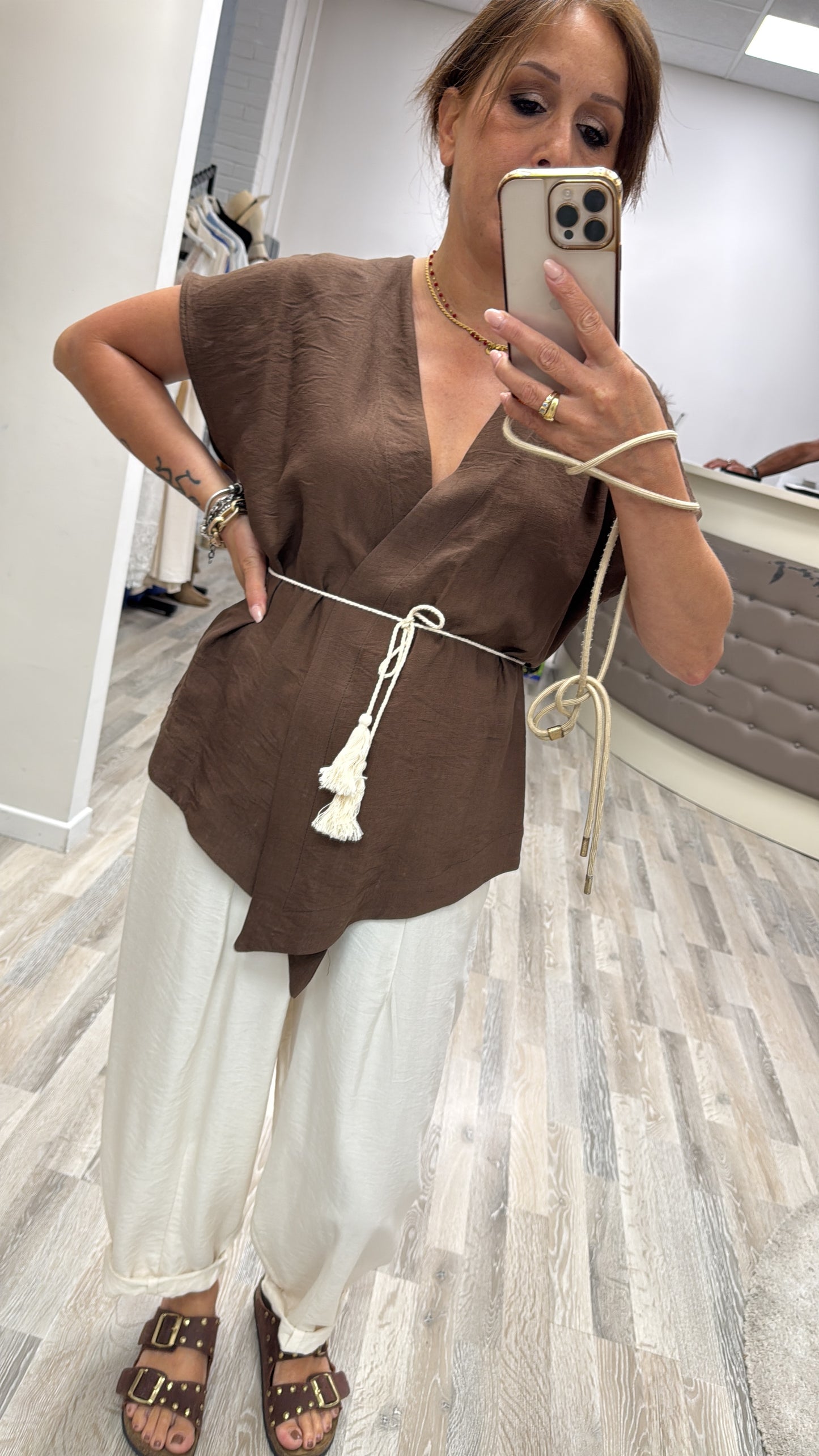 Kimono con cintura moro Extasy