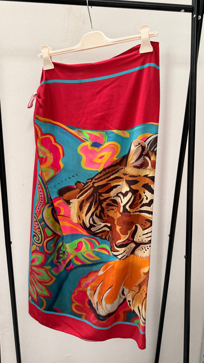 Gonna pareo lunga tigre india Haveone art. GVS-Q240