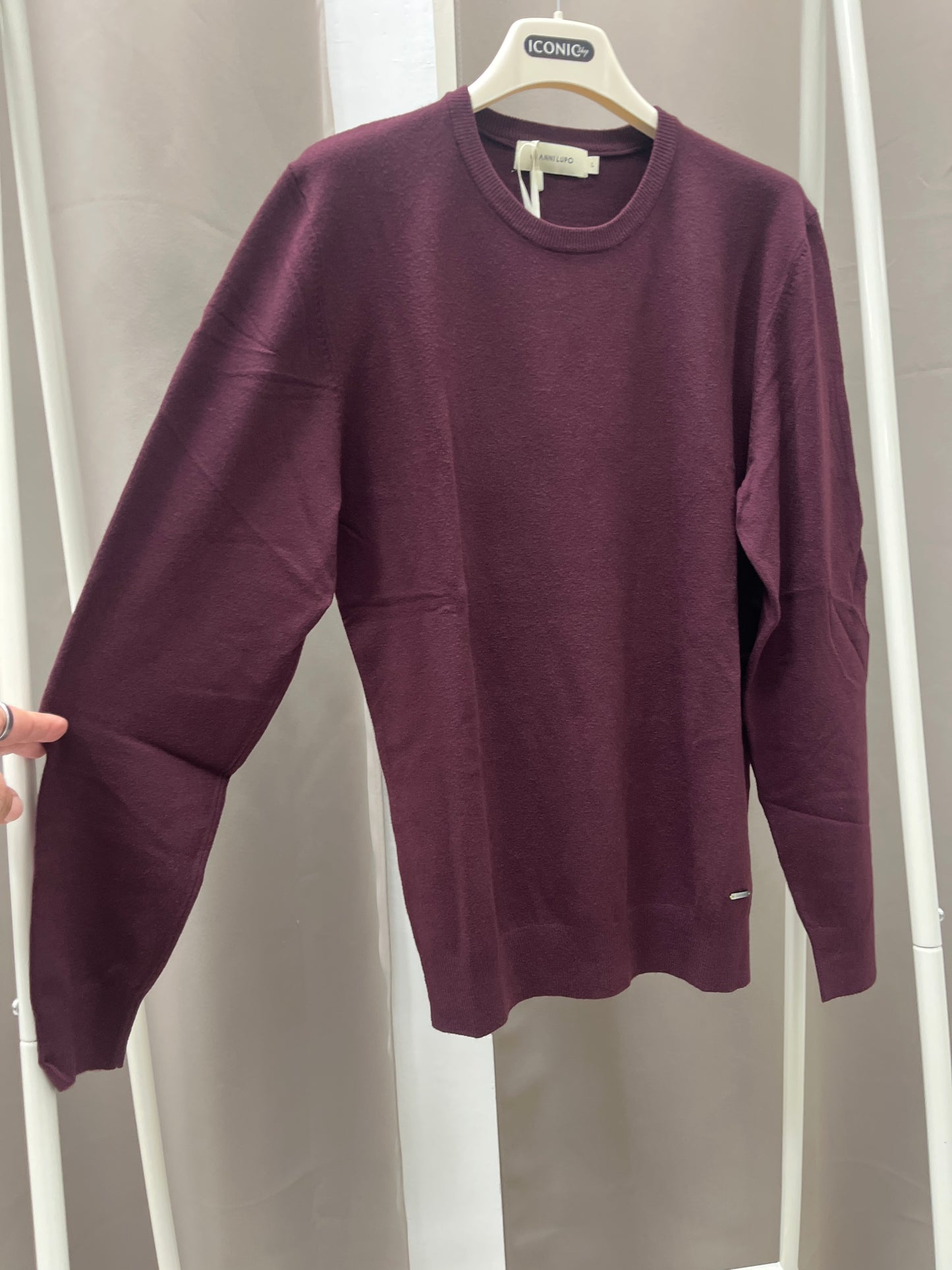 Maglia Basica Girocollo Bordeaux Gianni Lupo