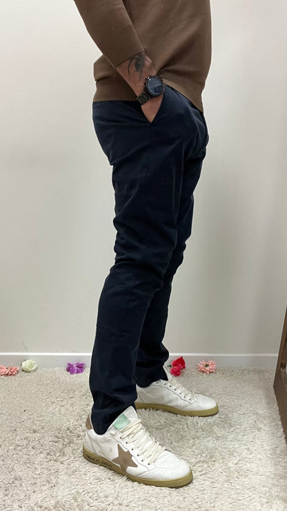 Pantalone Chinos Tahoma Blu navy Gianni Lupo