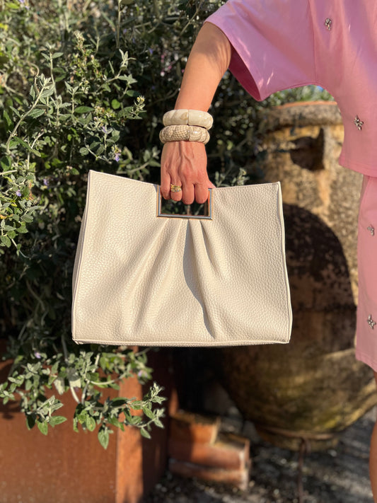 Borsa a mano arricciata