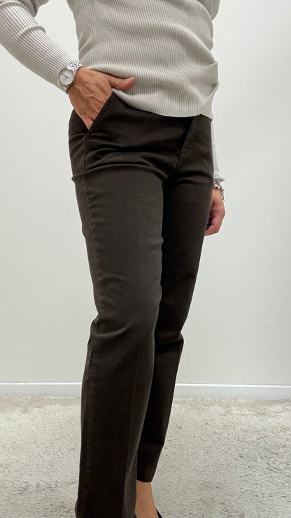 Pantalone Chino cotone moro Extasy