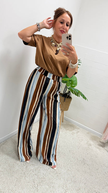 Pantalone Palazzo Righe etnico HaveOne
