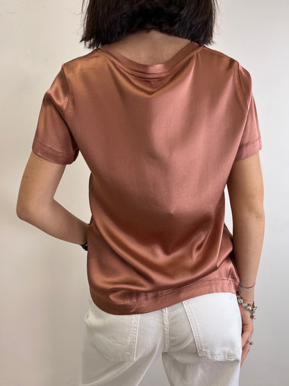 T-shirt in viscosa 100% Haveone Moka Mousse