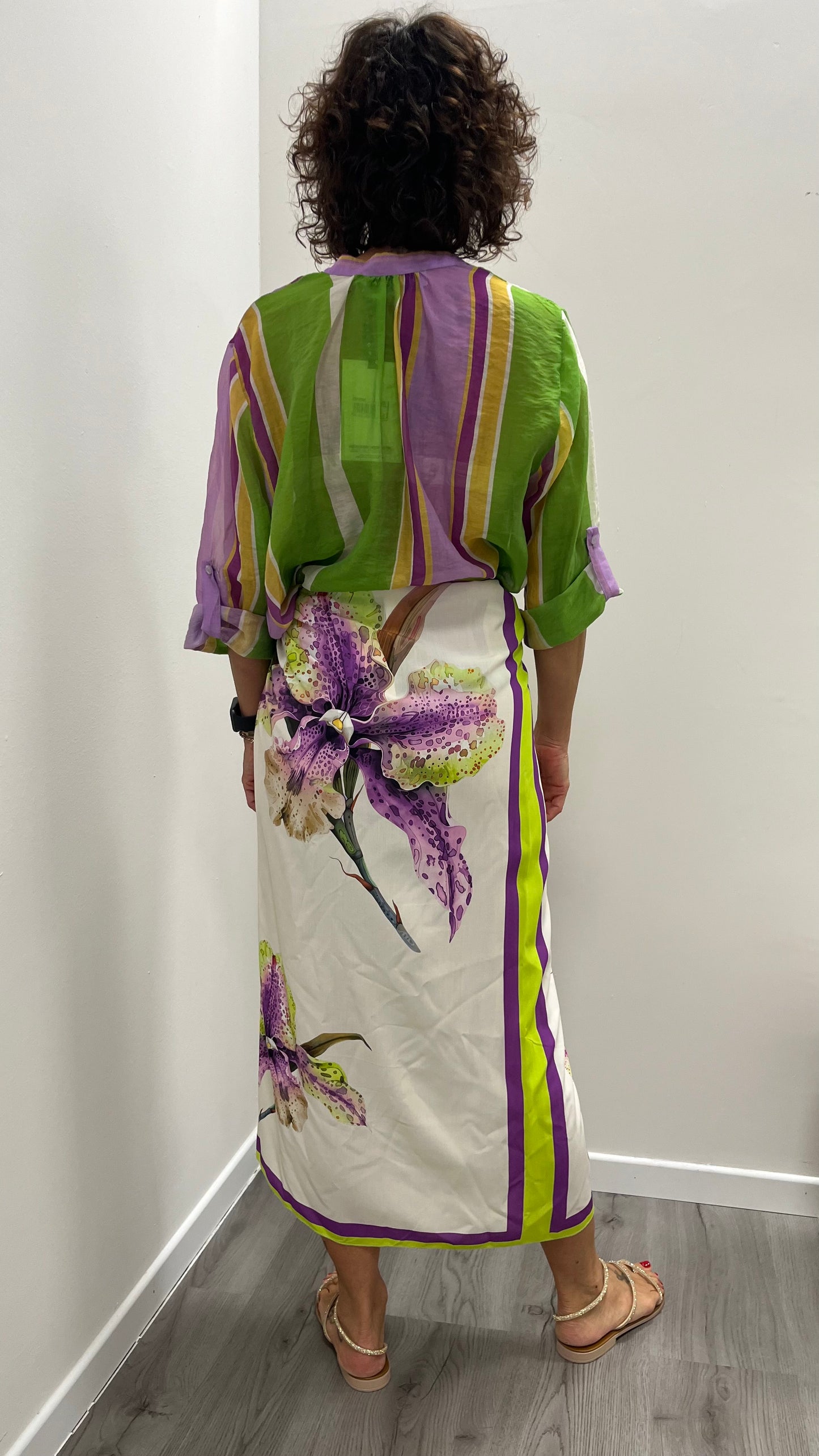 Gonna pareo lunga orchidea  viola Haveone art. GVS-Q281