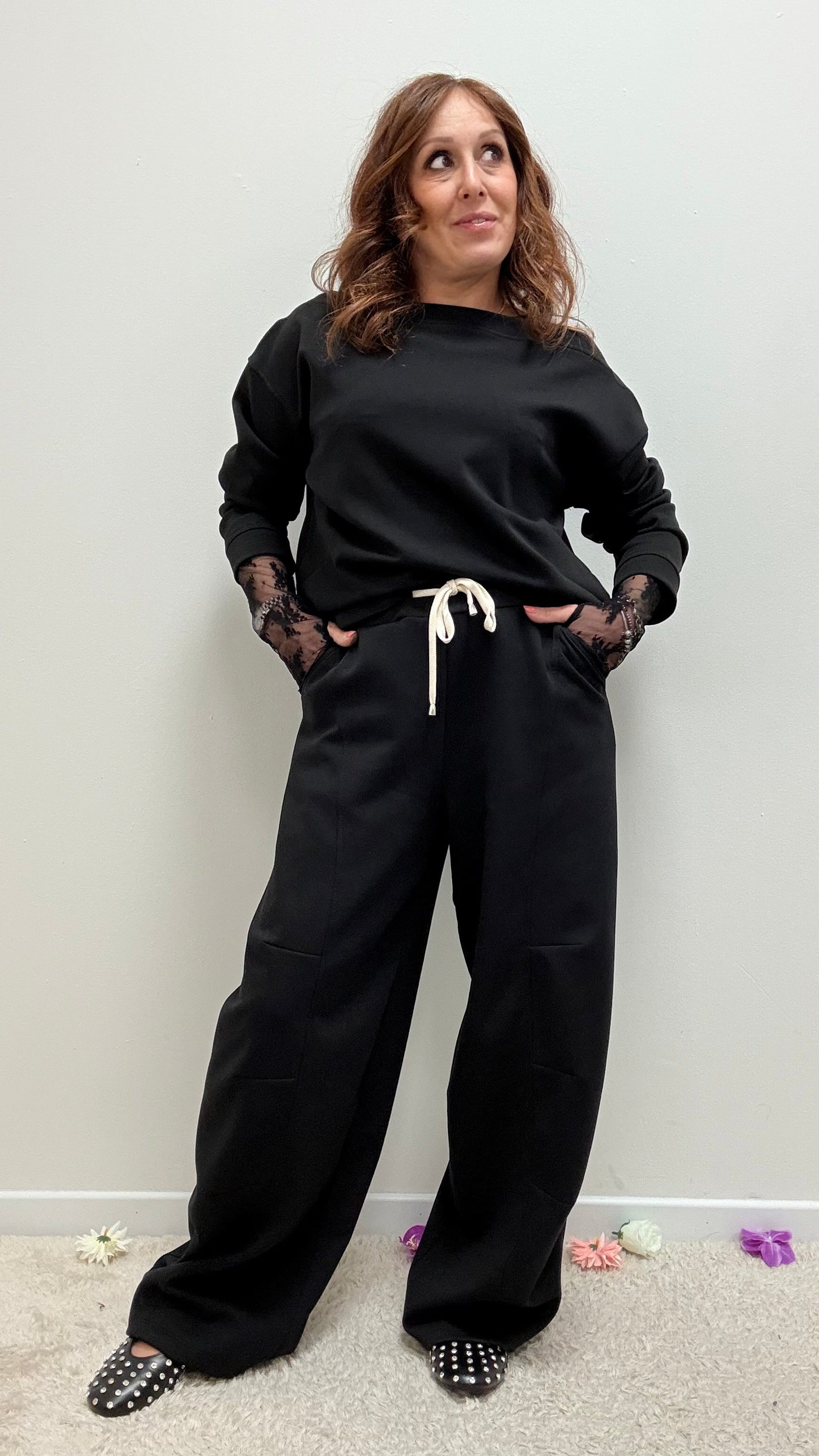 Pantalone baloon punto Milano Please