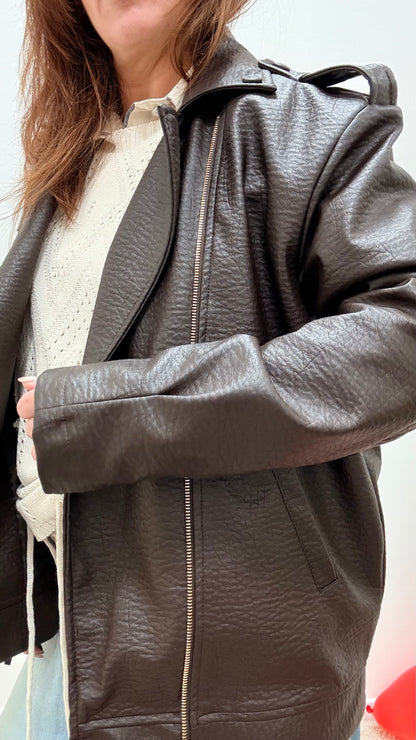 Chiodo over ecopelle martellata Haveone