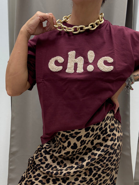 T-shirt Chic Susy Mix Vino