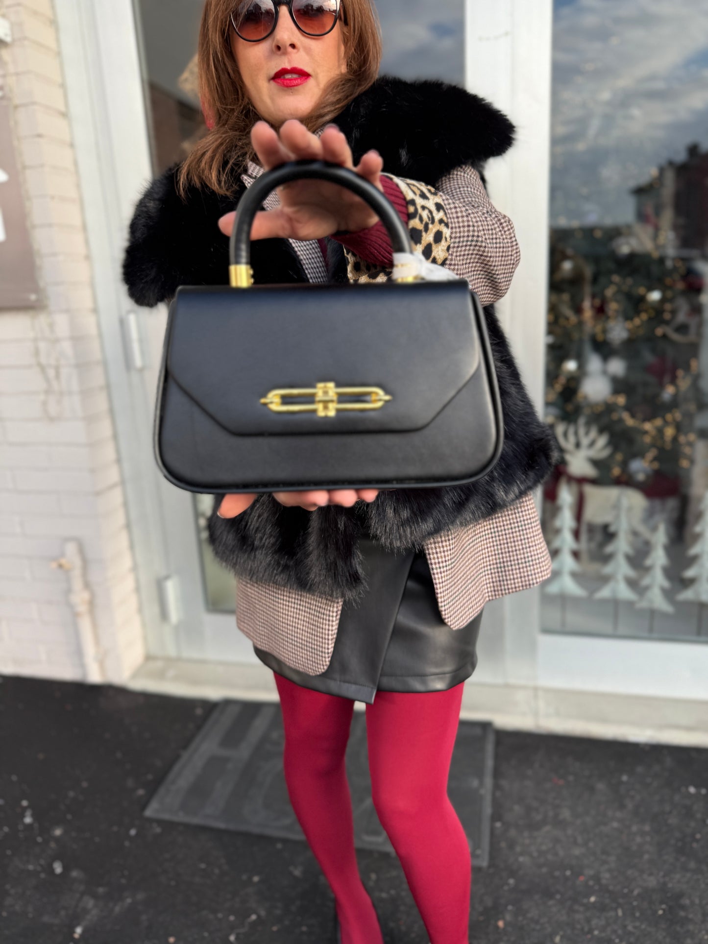 Borsa mini rigida nera