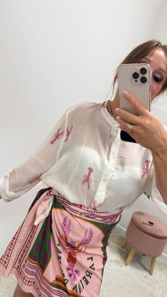Camicia aragosta rosa HaveOne