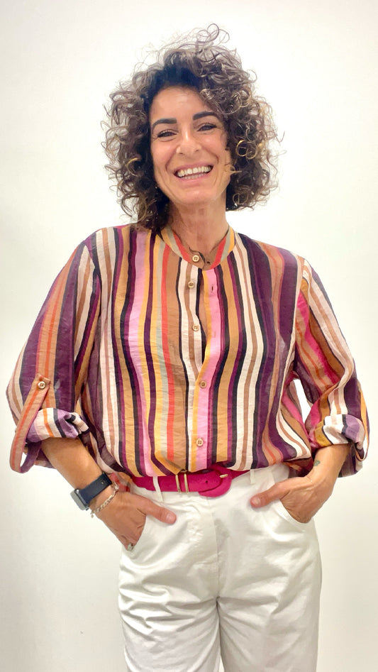 Camicia Righe Multicolor HaveOne