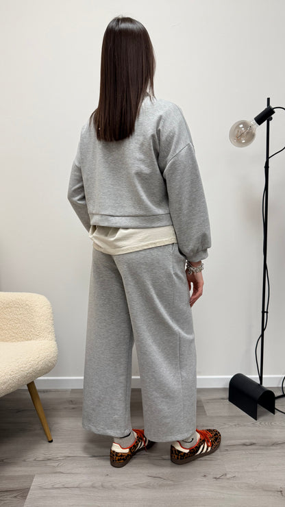 Pantaloni ovetto scuba  grigio Haveone