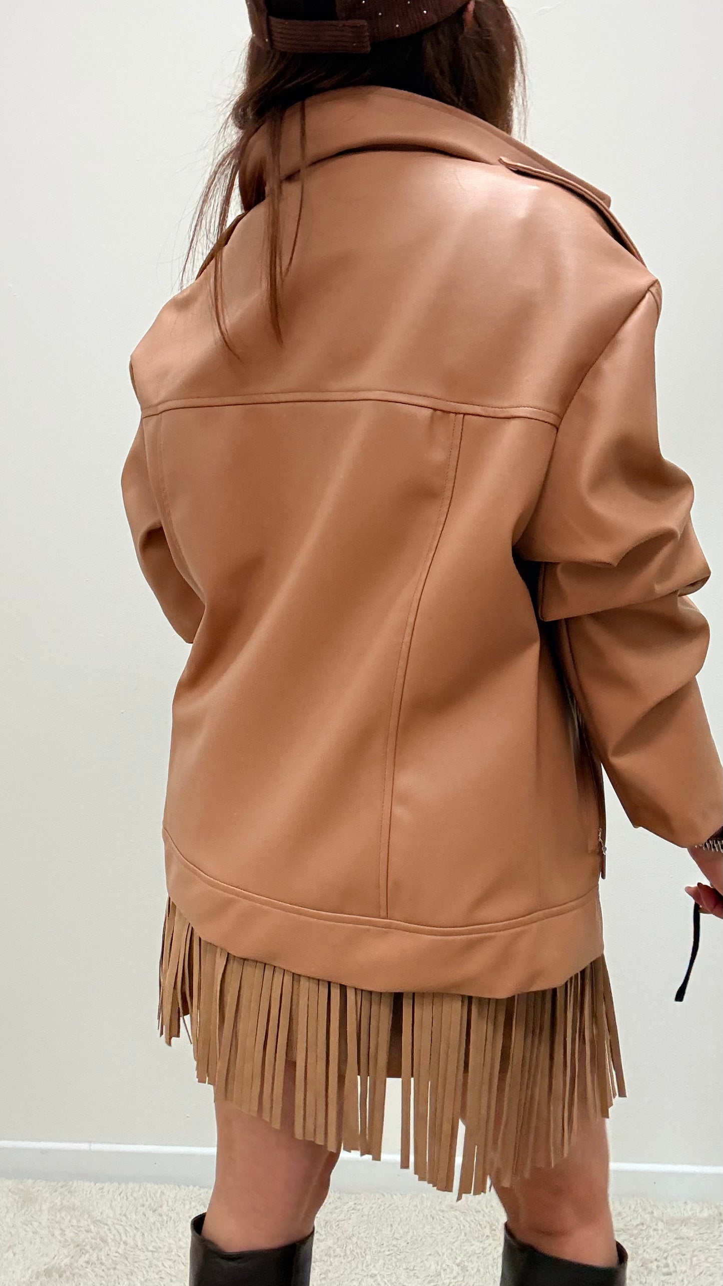 Chiodo over ecopelle blush Haveone