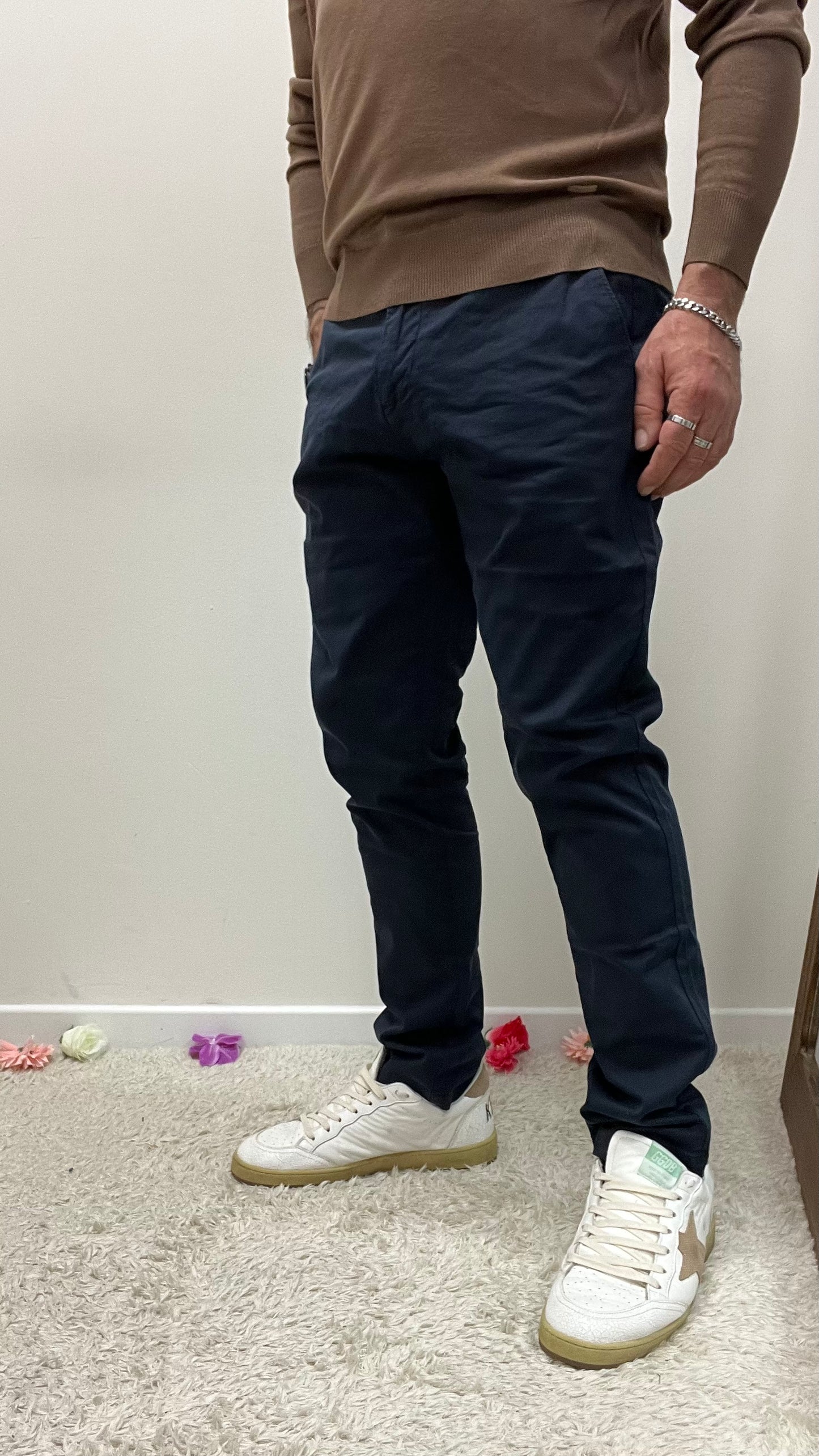 Pantalone Chinos Tahoma Blu navy Gianni Lupo