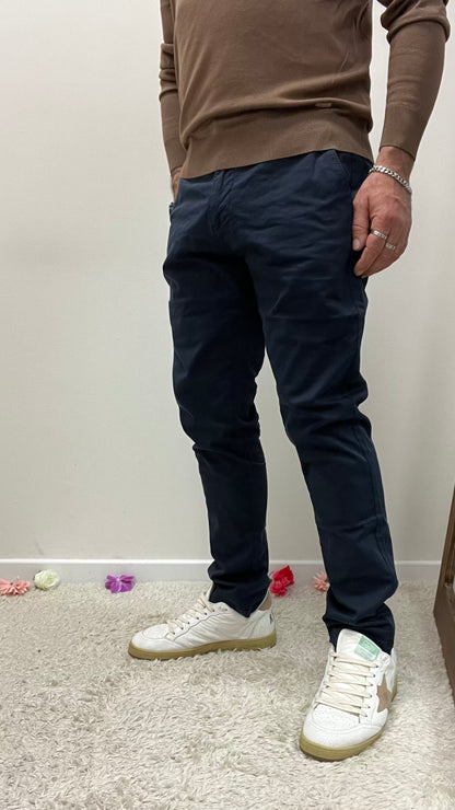 Pantalone Chinos Tahoma Blu navy Gianni Lupo