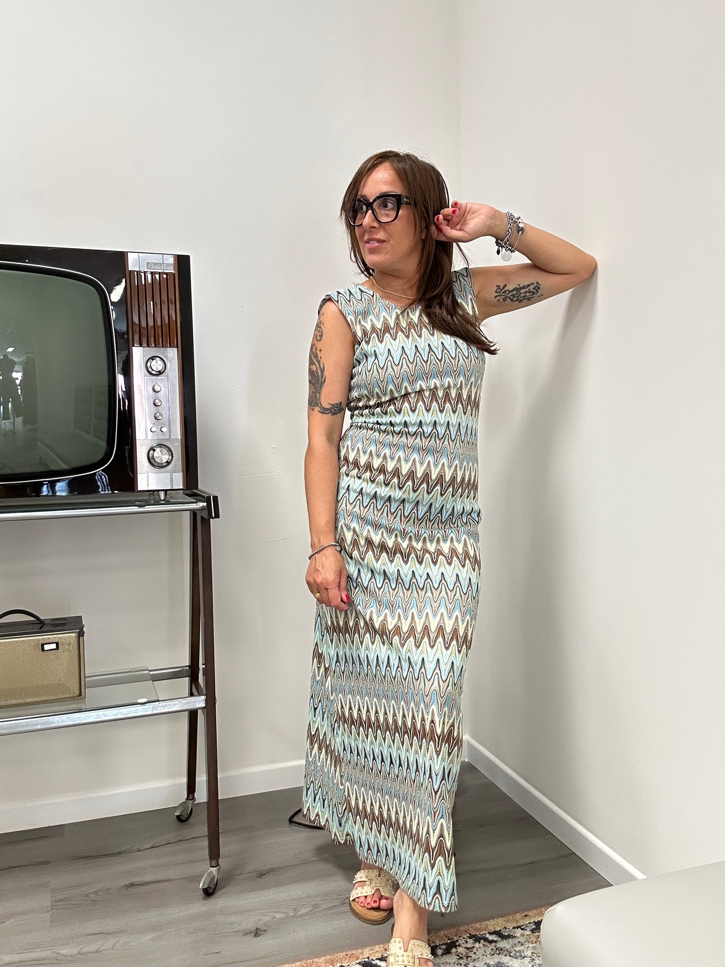 Abito Missoni Susy Mix azzurro