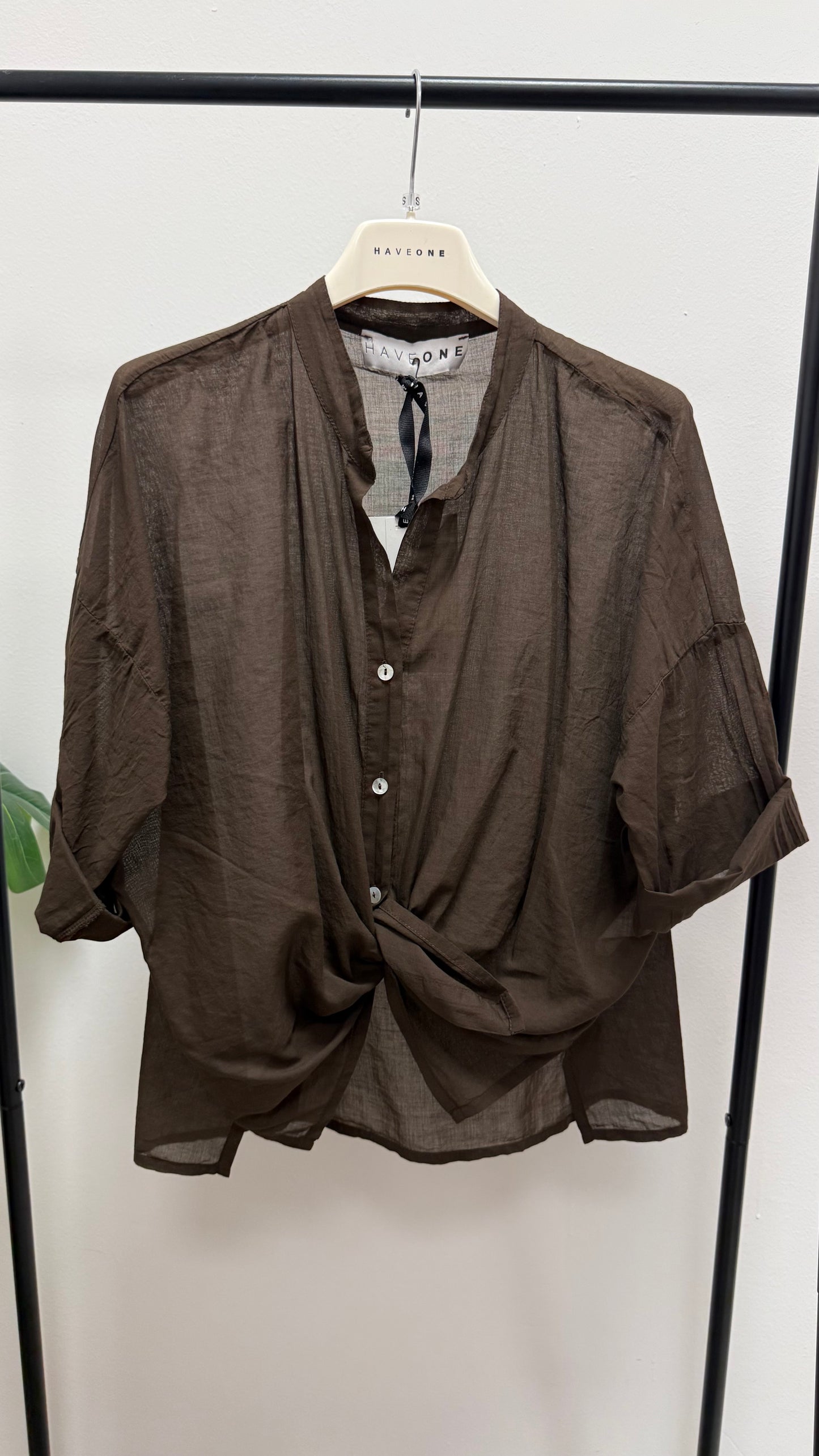 Camicia Mussola di Cotone Moro HaveOne