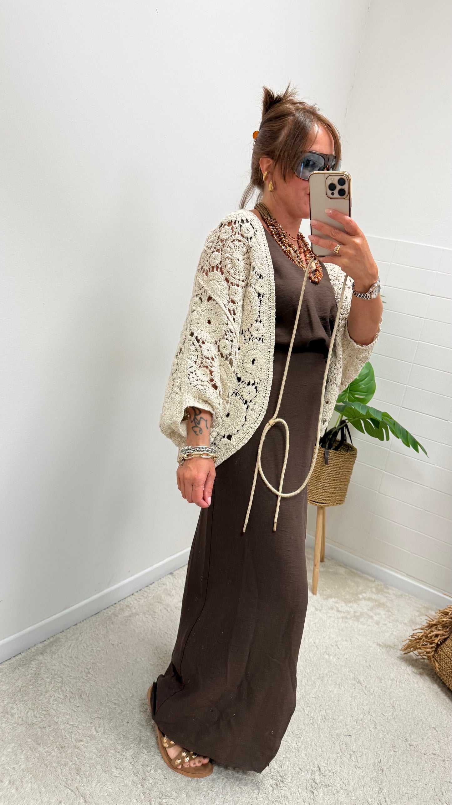 Cardigan crochet burro Haveone