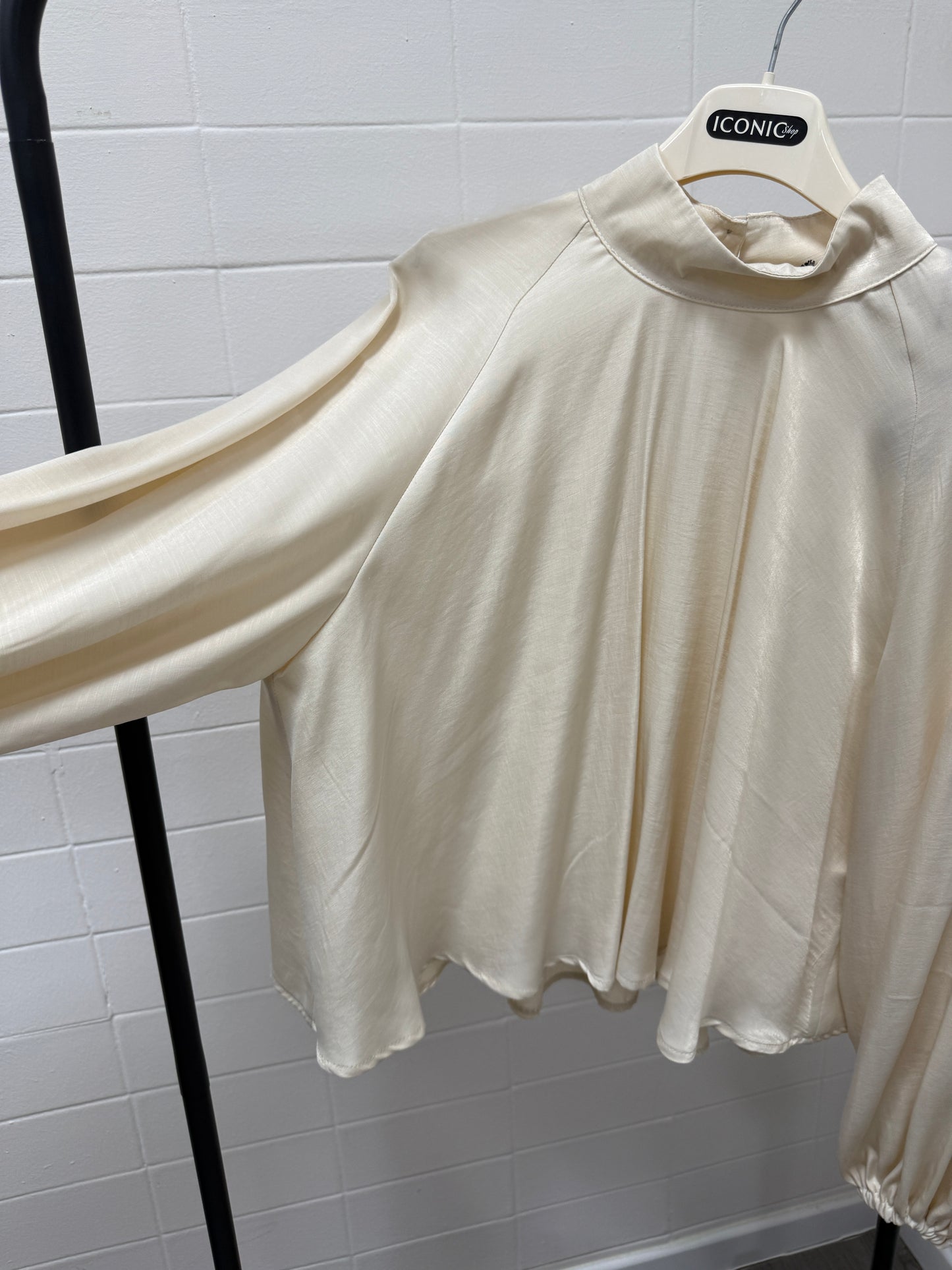 Camicia blusa raso burro please