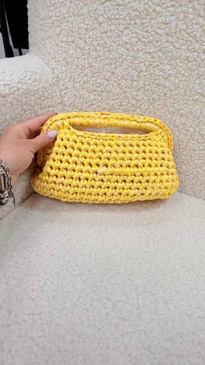 Borsa HAND MADE tricot giallo cangiante Memoire