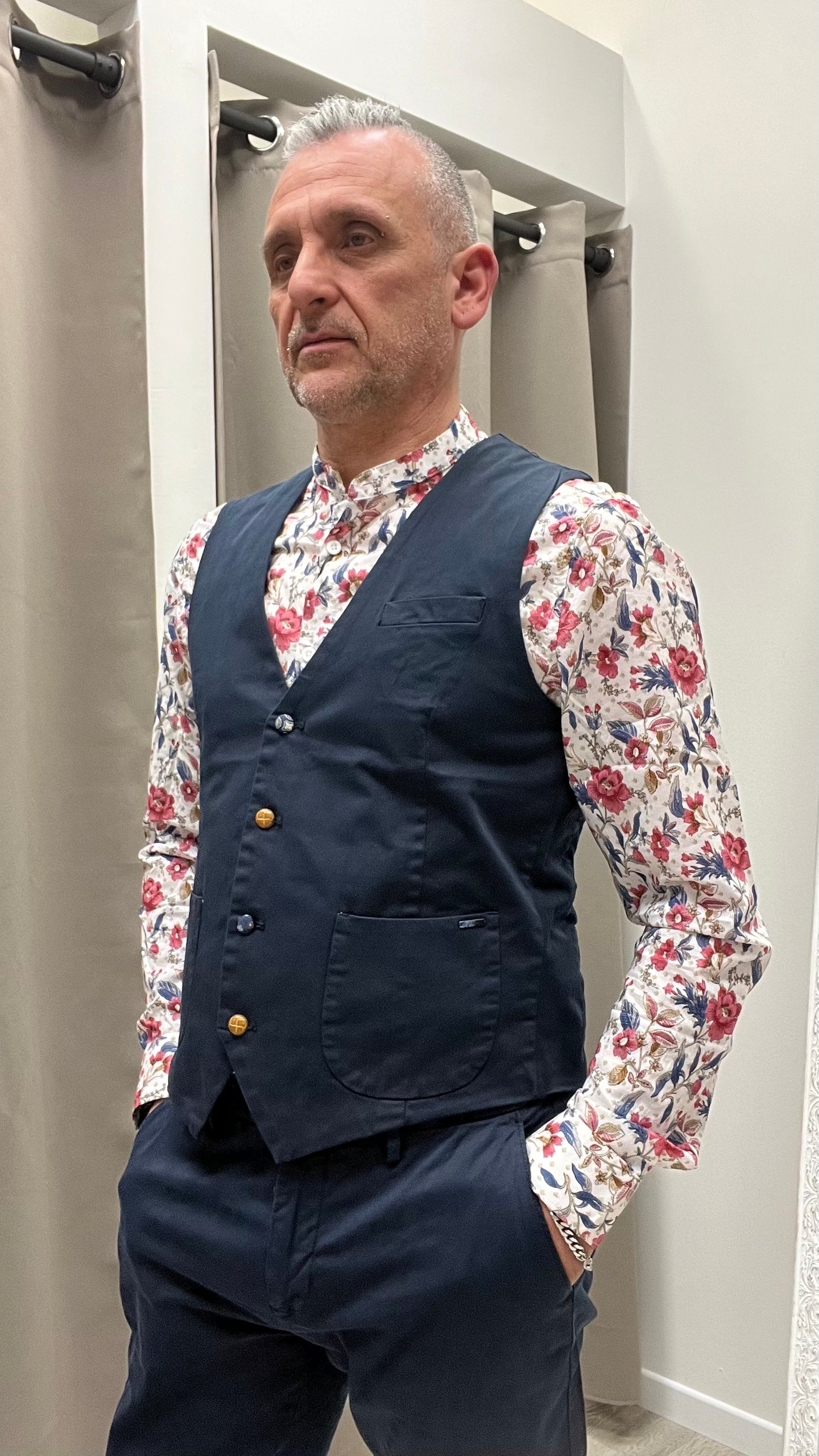 Gilet Blu Navy Gianni Lupo