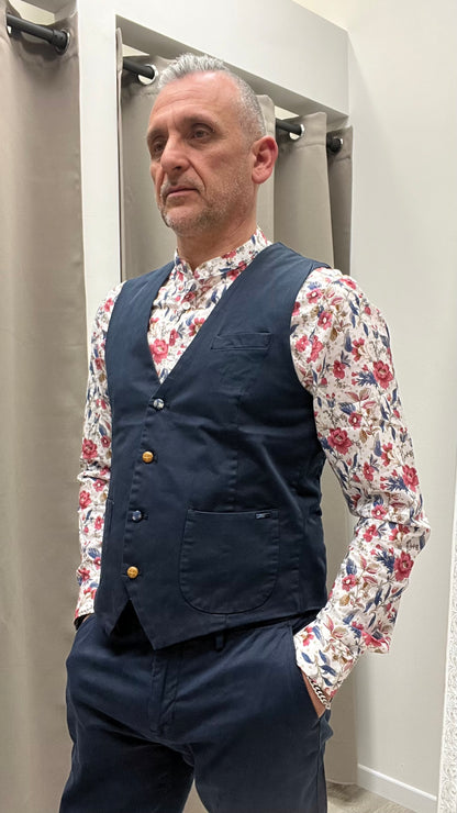 Gilet Blu Navy Gianni Lupo