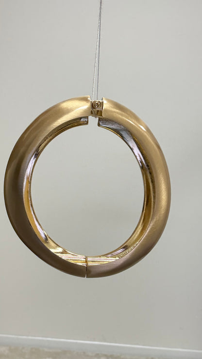 Bracciale Onda Acciaio oro satinato