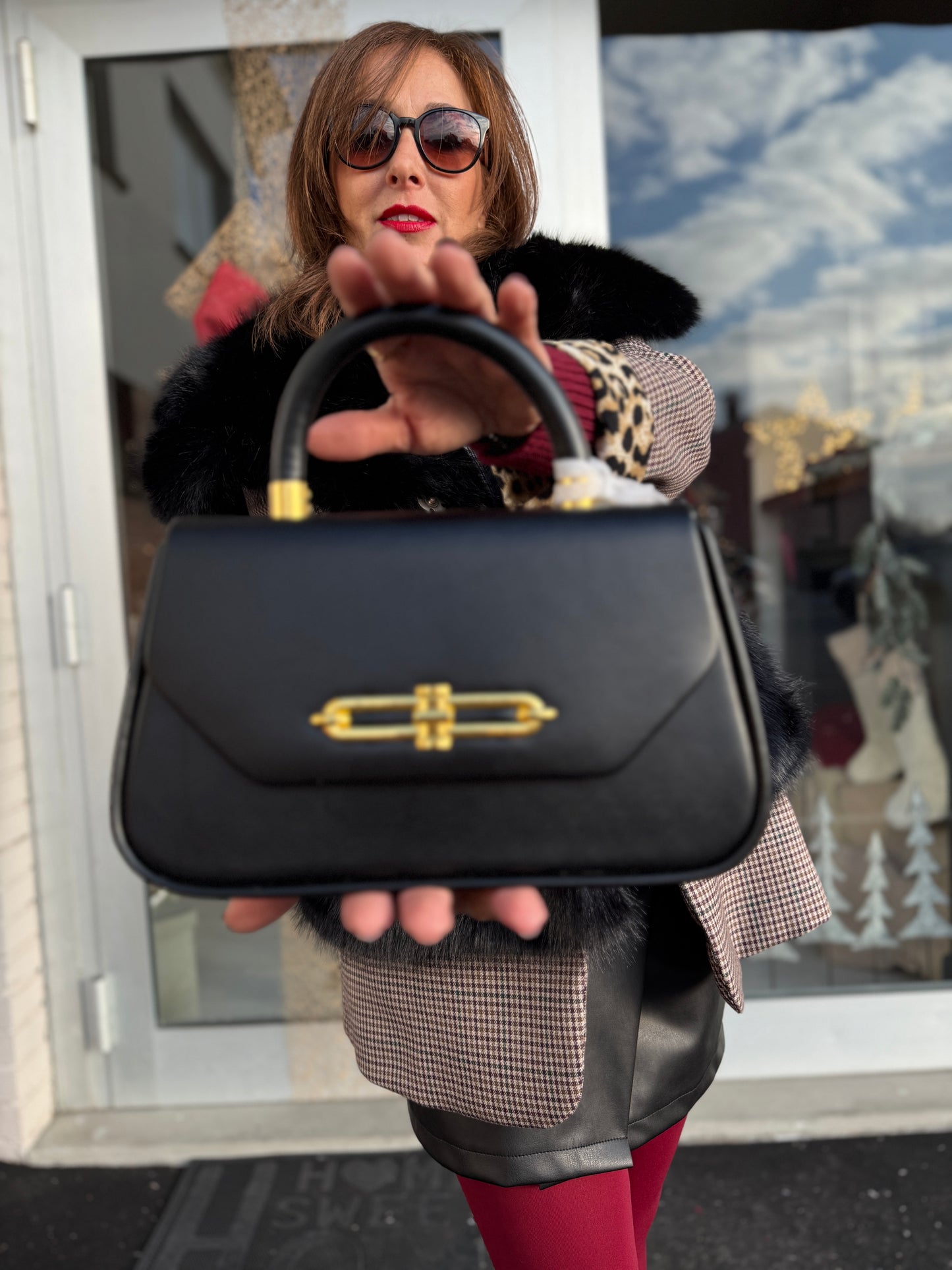 Borsa mini rigida nera