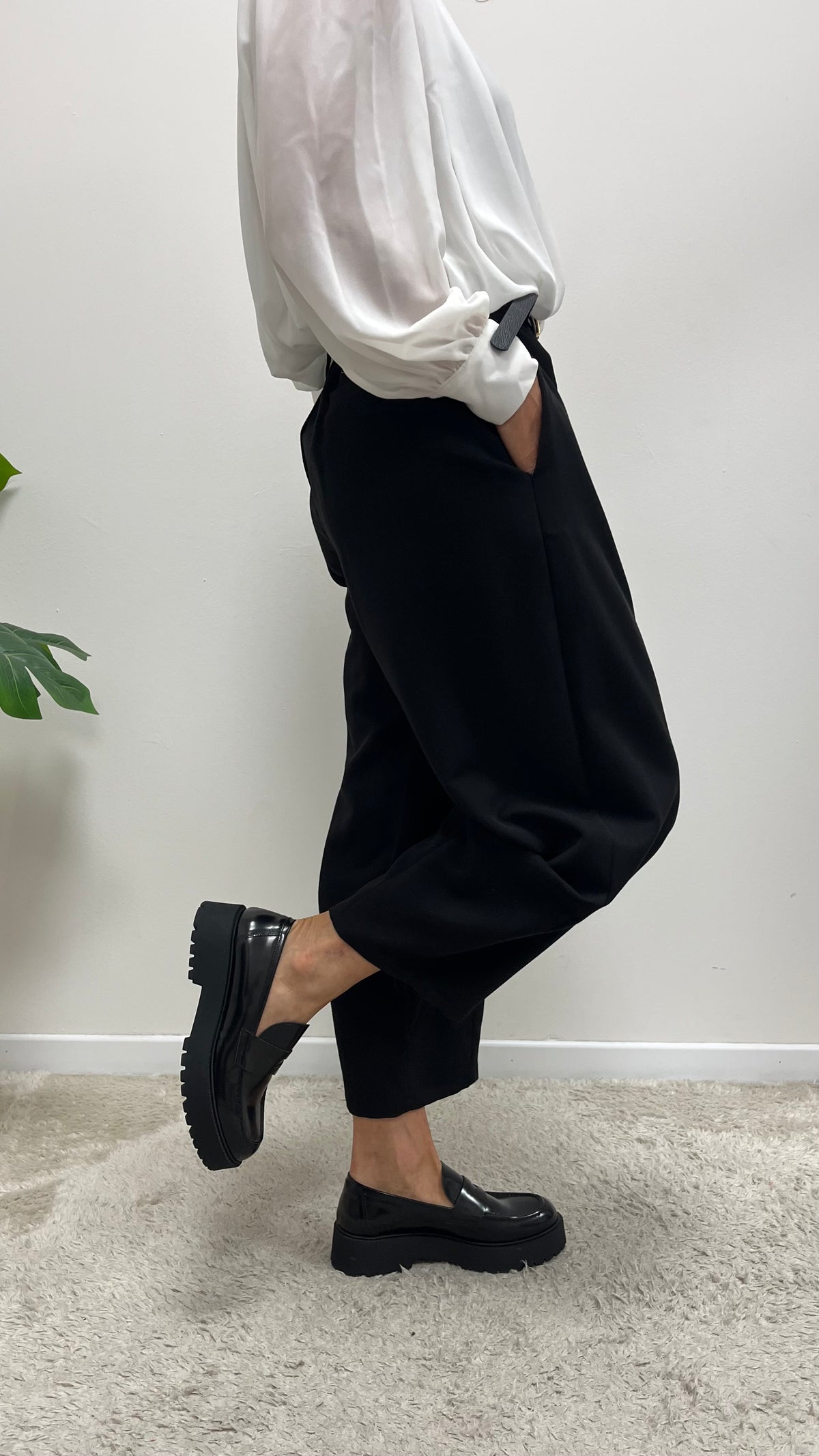 Pantalone baloon con cintura Extasy nero