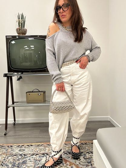 Susy mix maglia cut out Silver