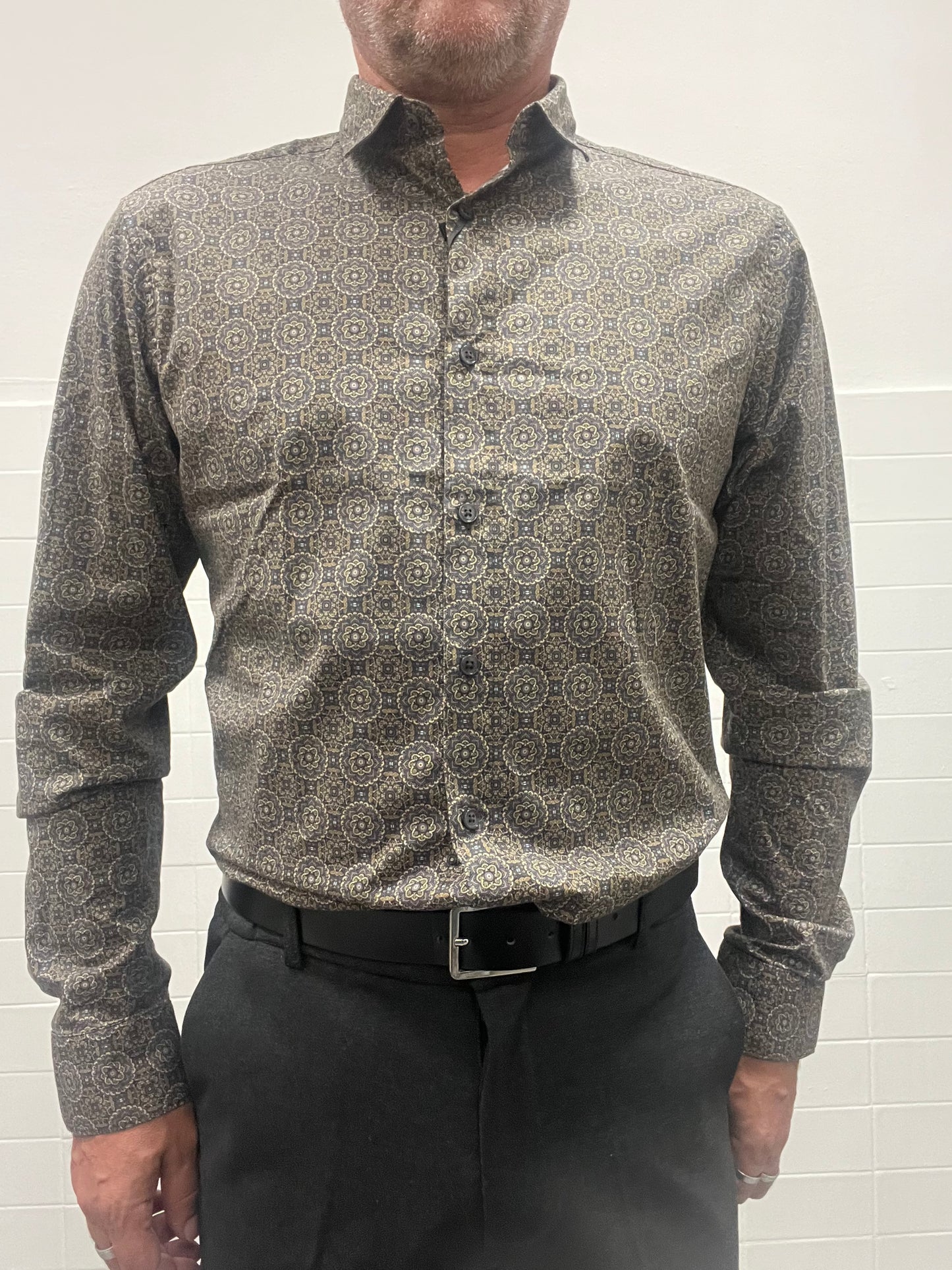 Camicia Fantasia Geometrica Uomo Gianni Lupo