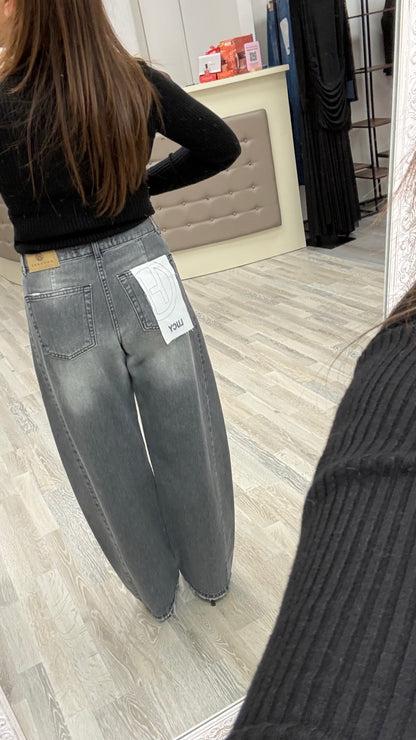 Jeans Lucy barrel grigio Haveone