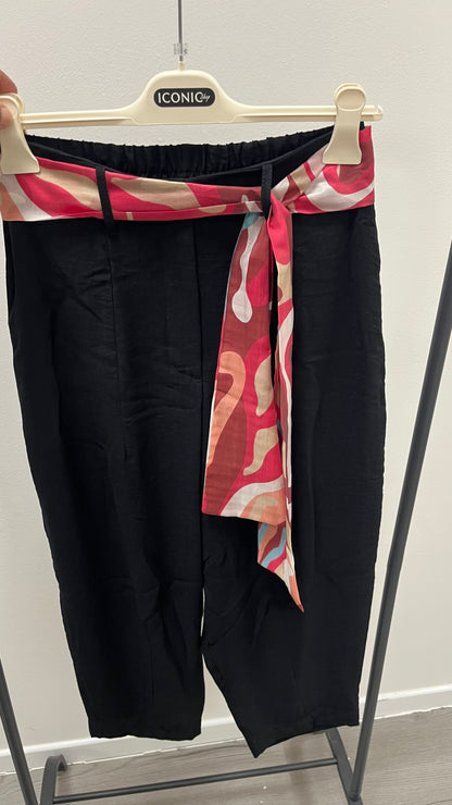Pantaloni baloon leggeri Extasy Nero