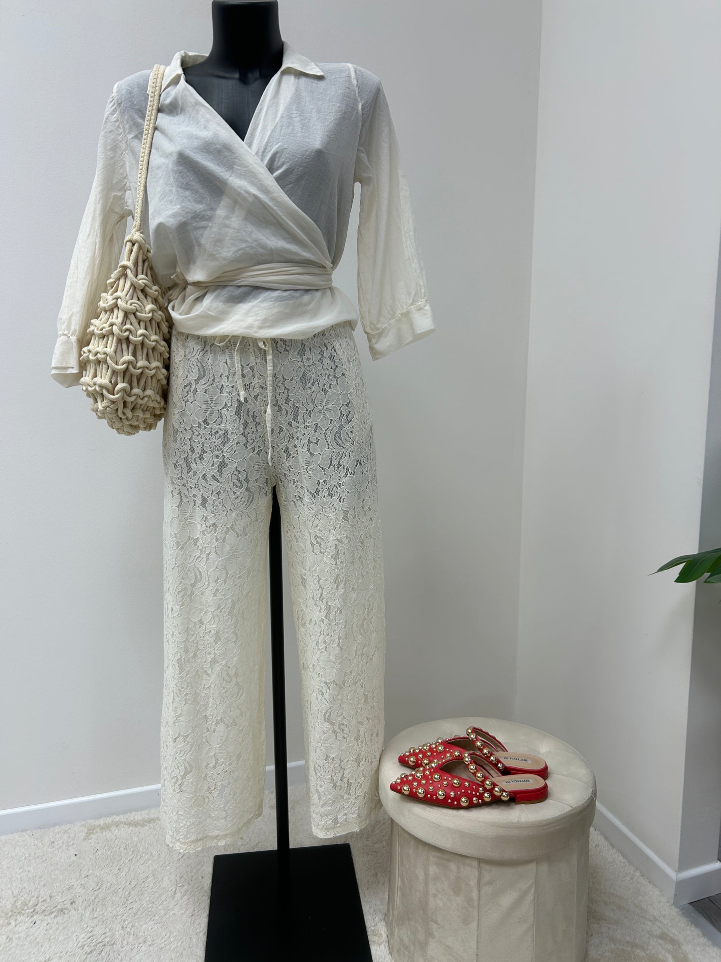 Susy mix camicia incrociata in mussola burro