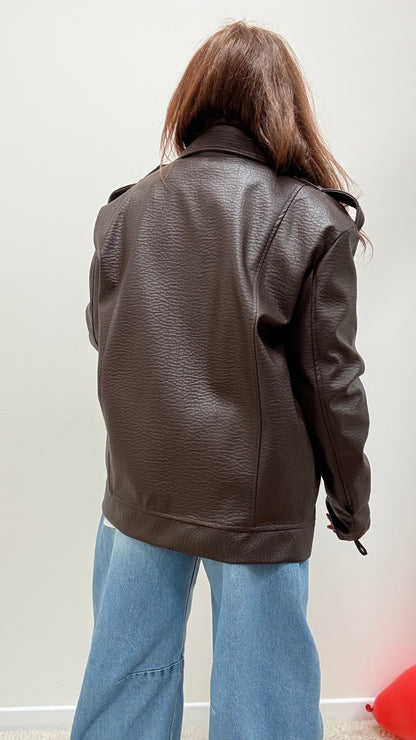 Chiodo over ecopelle martellata Haveone