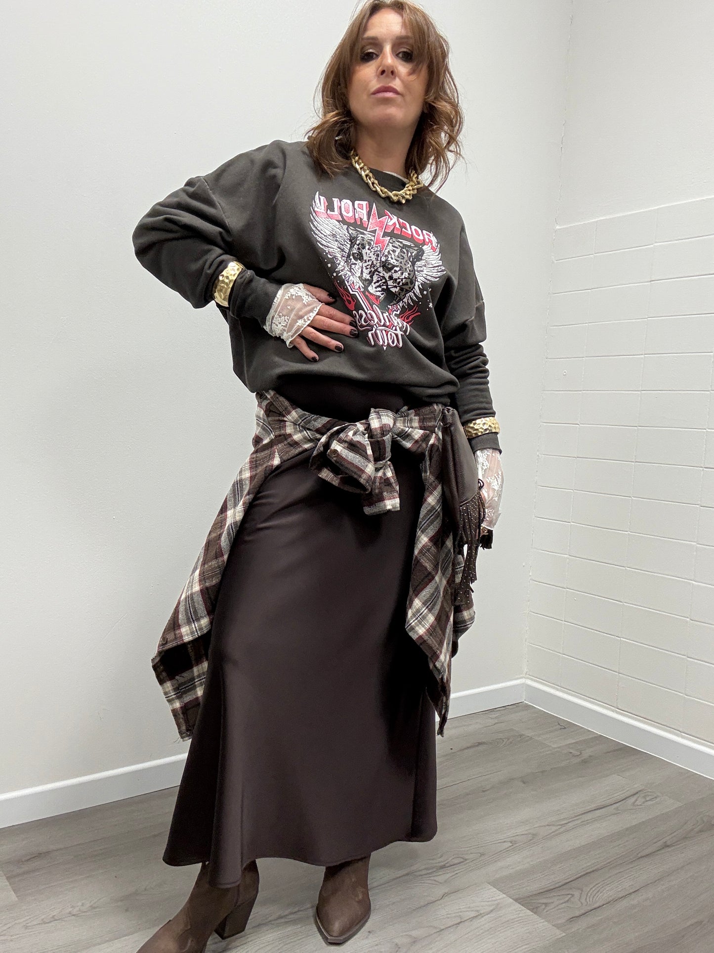 Gonna in Raso Imperial Moro