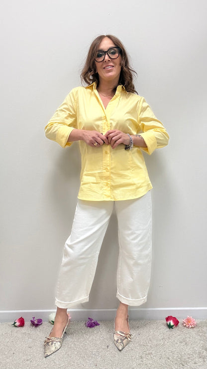 Camicia Avvitata Gialla Extasy