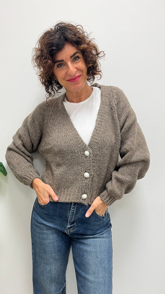 Cardigan Gioiello Tortora HaveOne ART.JIT-R027