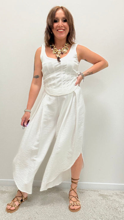 Pantaloni leggeri Aladin Memoire Bianco
