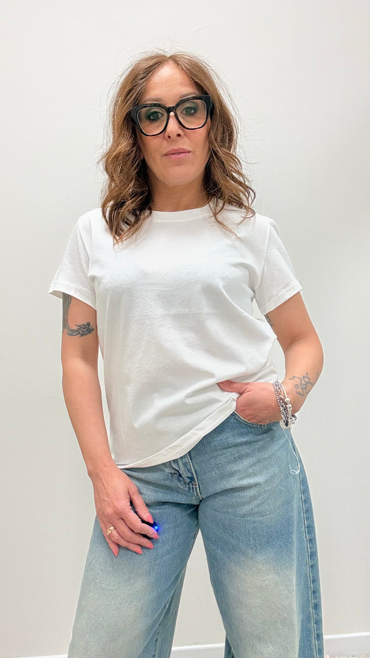 T-shirt regular fit Susy Mix bianco