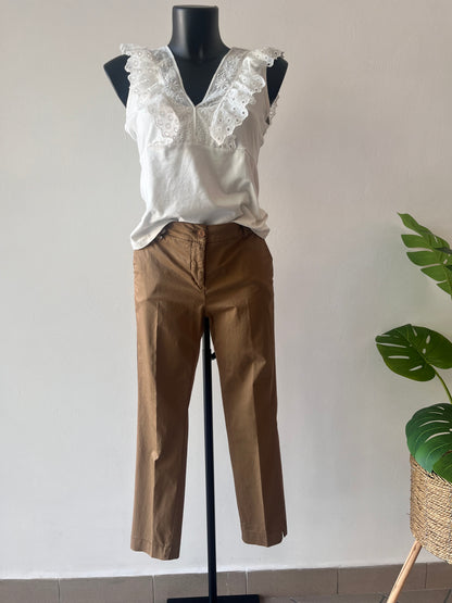 Pantalone Chino White Wise