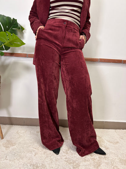 Susy mix corduroy palazzo pants