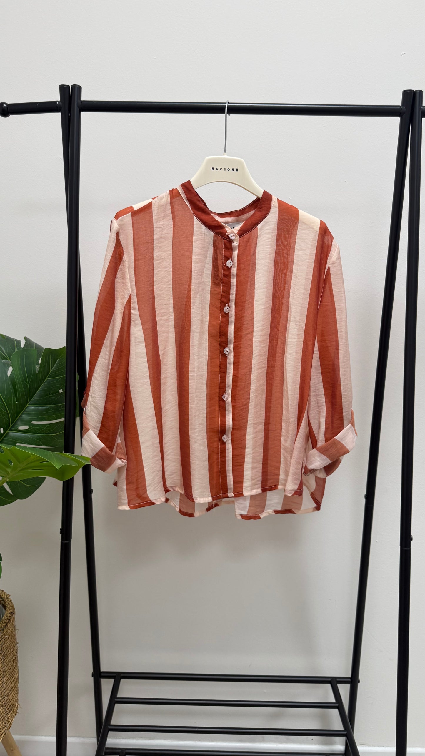 Camicia Riga burro e arancio HaveOne