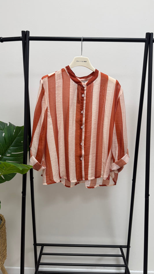 Camicia Riga burro e arancio HaveOne